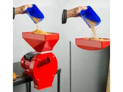 Eberth Elektrische Getreidemühle 1100 Watt 52 L Eimer Durchsatzmenge 240 kg/h