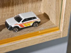 ebuy24 Comit Vitrinenschrank Wandhängend 2 Glastüren Sonoma Eiche Dekor