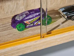 ebuy24 Comit Vitrinenschrank Wandhängend 2 Glastüren Sonoma Eiche Dekor