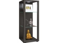 ebuy24 GlasolM Vitrinenschrank 3 Ablagen Anthrazit