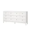 ebuy24 Madrid Kommode 8 Schubladen Weiß