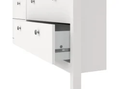 ebuy24 Madrid Kommode 8 Schubladen Weiß