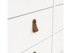 ebuy24 Madrid Kommode 8 Schubladen Weiß