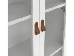 Online ebuy24 Madrid Vitrinenschrank 2 Glastüren 3 Schubladen Weiß