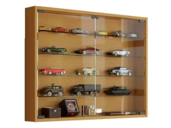 Online ebuy24 Mandosa L Vitrinenschrank an der Wand Montierte 2 Glastüren Buche Dekor