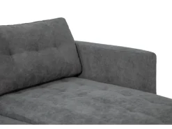 ebuy24 Marino Sofa Chaiselongue Rechts oder Links Gewendet in Samt Grau