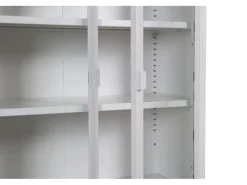 Online ebuy24 Misha Vitrinenschrank 2 Türen 4 Ablagen Weiss