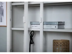 Online ebuy24 Misha Vitrinenschrank 2 Türen 4 Ablagen Weiss