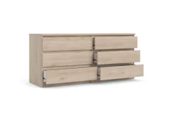 Best ebuy24 Nada Kommode 6 Schubladen Hickory-Dekor