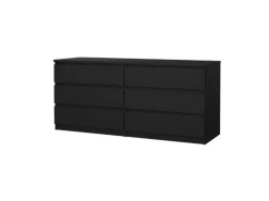 Best ebuy24 Naia Kommode 6 Schubladen Matt Schwarz