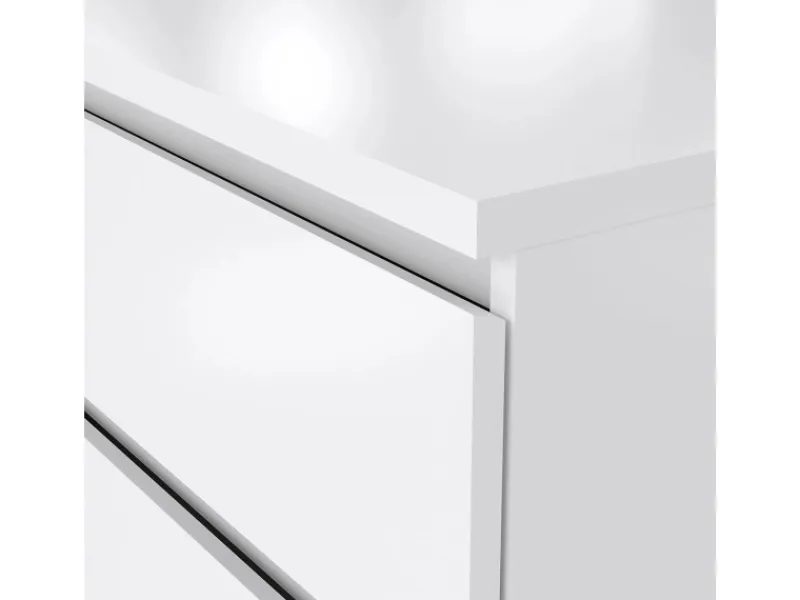 ebuy24 Naia Kommode 6 Schubladen Weiß Hochglanz