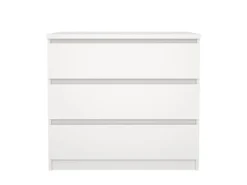ebuy24 Naia Kommode 3 Schubladen Weiß