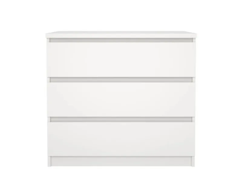 ebuy24 Naia Kommode 3 Schubladen Weiß