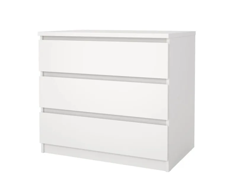 ebuy24 Naia Kommode 3 Schubladen Weiß