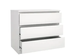 ebuy24 Naia Kommode 3 Schubladen Weiß