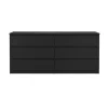 ebuy24 Naia Kommode 6 Schubladen Schwarze Struktur