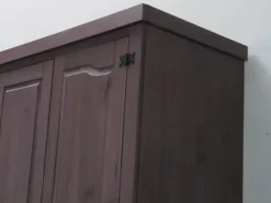 New ebuy24 New Mexico Kleiderschrank 4-trg mit 2 Schubladen Gebeitzt Wachs