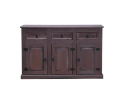 ebuy24 New Mexico Sideboard mit 7 Schubladen und 3 Türen Gelaugt Gewachst