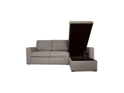 Online ebuy24 Odin Schlafsofa Ecksofa mit Aufbewahrung Rechts oder Links Gewendet Grau Sandfarben