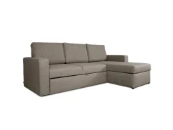 Online ebuy24 Odin Schlafsofa Ecksofa mit Aufbewahrung Rechts oder Links Gewendet Grau Sandfarben