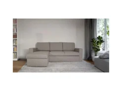Online ebuy24 Odin Schlafsofa Ecksofa mit Aufbewahrung Rechts oder Links Gewendet Grau Sandfarben