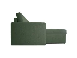 ebuy24 Odin Schlafsofa Ecksofa mit Aufbewahrung Rechts oder Links Gewendet Grün
