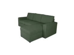 ebuy24 Odin Schlafsofa Ecksofa mit Aufbewahrung Rechts oder Links Gewendet Grün