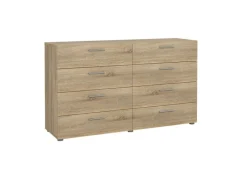 ebuy24 Pepe Kommode 8 Schubladen Eichenstruktur-Dekor