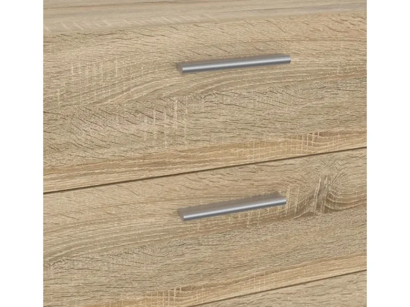 ebuy24 Pepe Kommode 8 Schubladen Eichenstruktur-Dekor