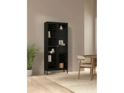 Best ebuy24 Roma Vitrinenschrank 2 Türen Matt Schwarz