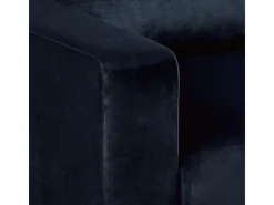 ebuy24 Sacramento Schlafsofa Chaiselong Wendbar Versteckte Aufbewahrung und Ausziehbares Bett Dunkelblau