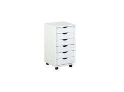 ebuy24 Simra Kommode Rollcontainer 6 Schubladen Weiss