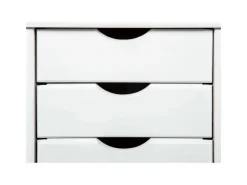 ebuy24 Simra Kommode Rollcontainer 6 Schubladen Weiss