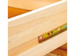 Best ebuy24 Toswa Vitrinenschrank 3 Türen 2 Glastüren 3 Schubladen 2 Offene Fächer Natur