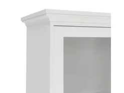 Clearance ebuy24 Venedig Vitrinenschrank 2-Türig mit 2 Schubladen Breite 97 cm Höhe 201 cm Weiß