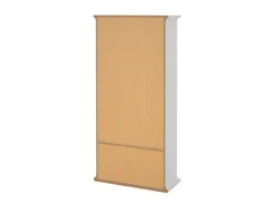 Clearance ebuy24 Venedig Vitrinenschrank 2-Türig mit 2 Schubladen Breite 97 cm Höhe 201 cm Weiß