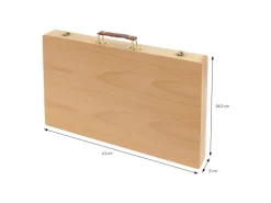 ECD Germany 109 Teiliges Malset mit Holzkoffer Zeichen und Malkoffer für Kinder