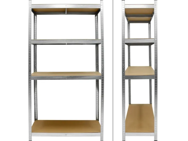 Outlet ECD Germany 2Er Werkstattregal 160x80x40cm bis 320kg aus Metall 4 MDF-Platten