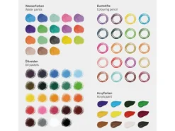 Outlet ECD Germany 140tlg XXL Malset mit Staffelei Künstler Acryl Zeichenset Buntstifte