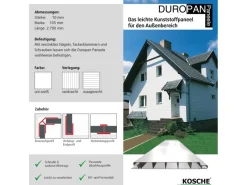 Sale Eckleiste Duropan 270 cm x 2 cm Weiß