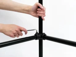 Eckstück Durchgehend 90° für Stahlrohr Ø 2,7 cm