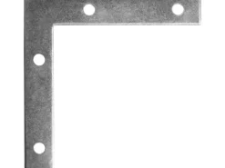 Eckwinkel Flach Verzinkt 60 mm x 60 mm x 10 mm