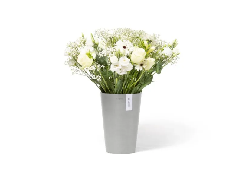 Sale Ecopots Vase Pisa 21 cm x 30 cm Weißgrau