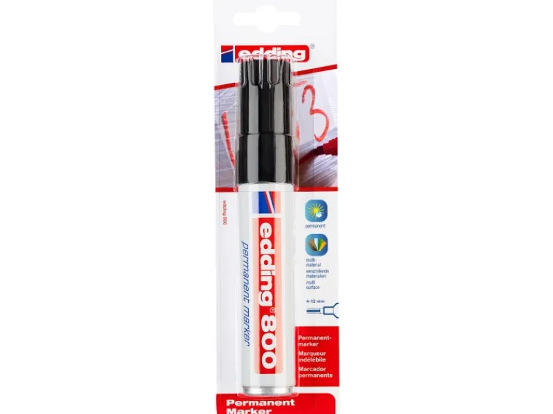 EDDING 800 Permanent Marker Schwarz 4 mm - 12 mm