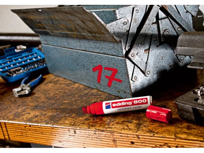 EDDING 800 Permanent Marker Schwarz 4 mm - 12 mm