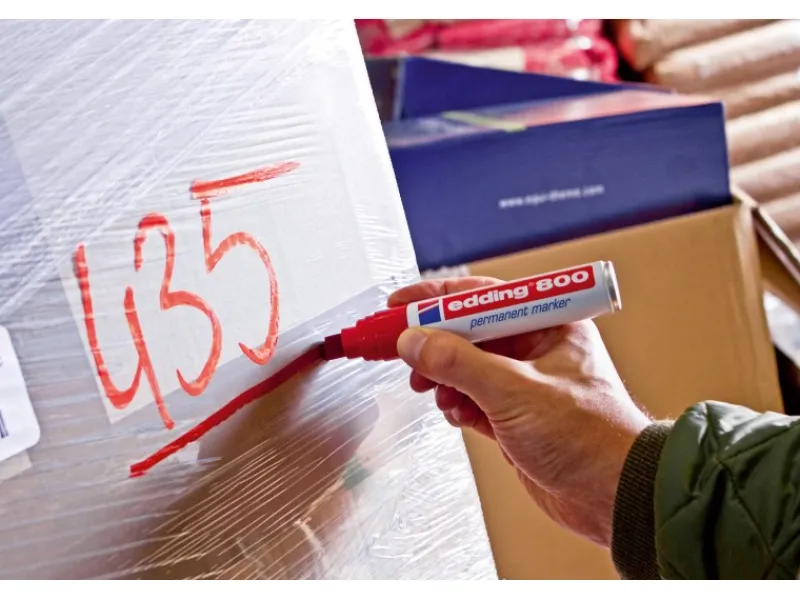 EDDING 800 Permanent Marker Schwarz 4 mm - 12 mm