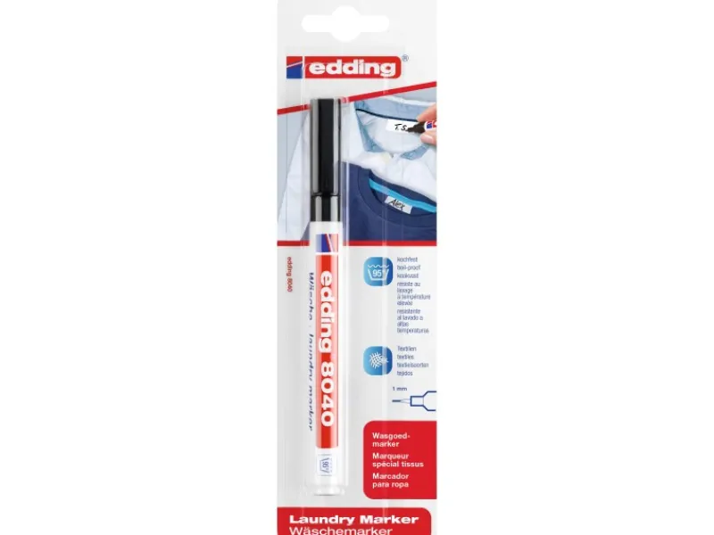EDDING 8040 Wäsche Marker Schwarz 1 mm