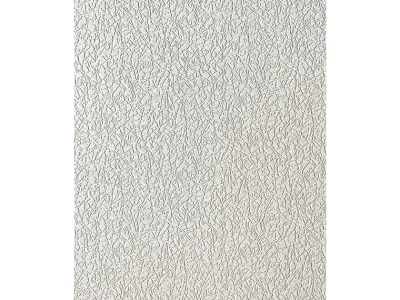 Best EDEM 206-40 Dekorative Struktur Schaum-Tapete Weiß crash Putz Optik 1 Karton mit 9 Rollen 71,55 m2 Weiß