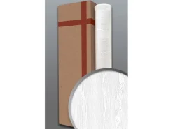 EDEM 83005BR60 Struktur-Tapete überstreichbar Holzoptik Weiß 106 m2 4 Rollen, 1 Karton mit 4 Rollen 106 m2 Weiß