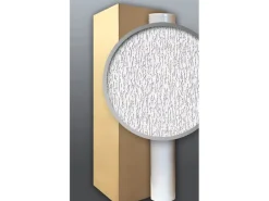 EDEM 80362BR70 Vliestapete überstreichbar ReibePutz Optik Weiß 1 Karton mit 4 Rollen 106 m2 Weiß